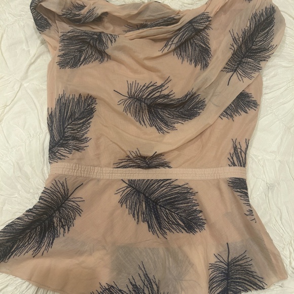 Byron Lars flirty pink feathery top - Picture 4 of 10